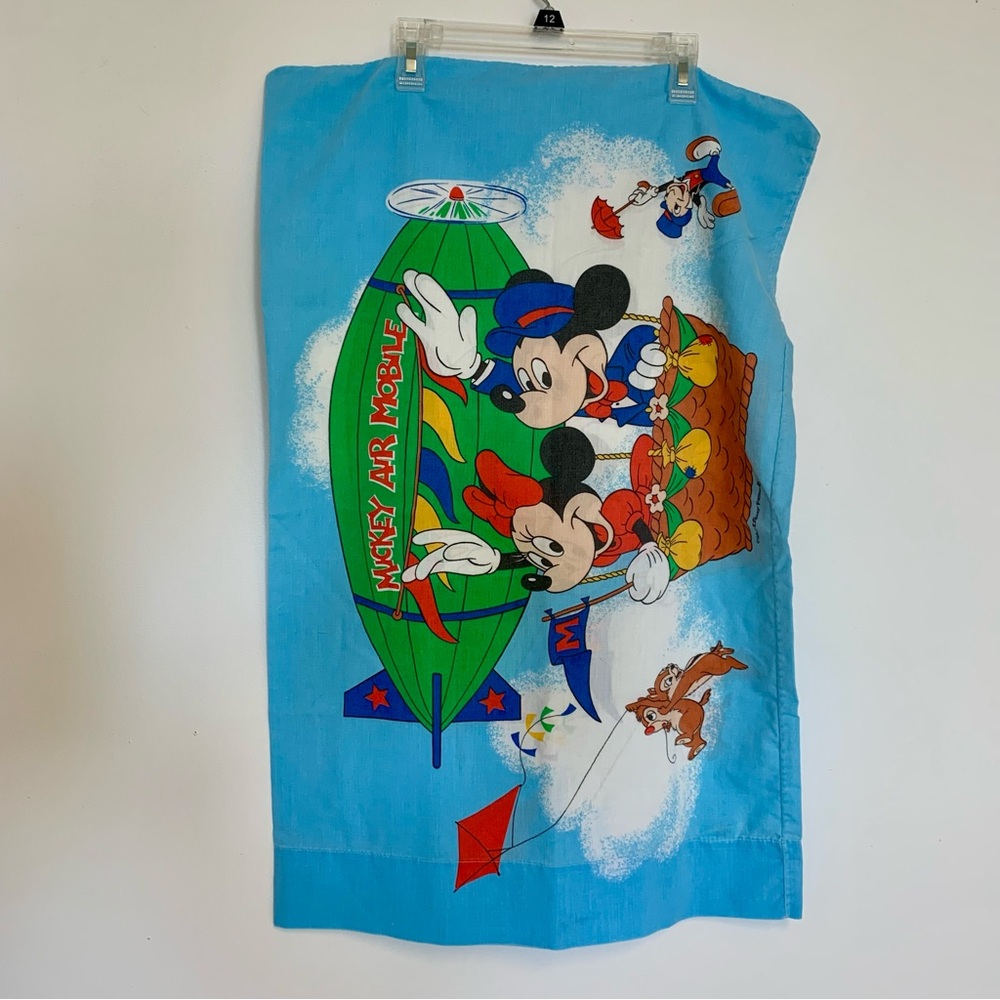Vintage 80s Disney Mickey Mouse Pillowcase